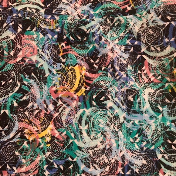 NWOT LuLaRoe Cassie Pencil Skirt blue white black - Picture 3 of 4